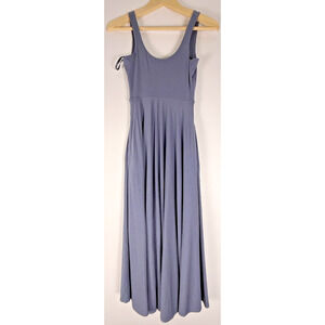 New With Tags ATHLETA Santorini Midi Dress Size XXS Coastline/Violet Blue